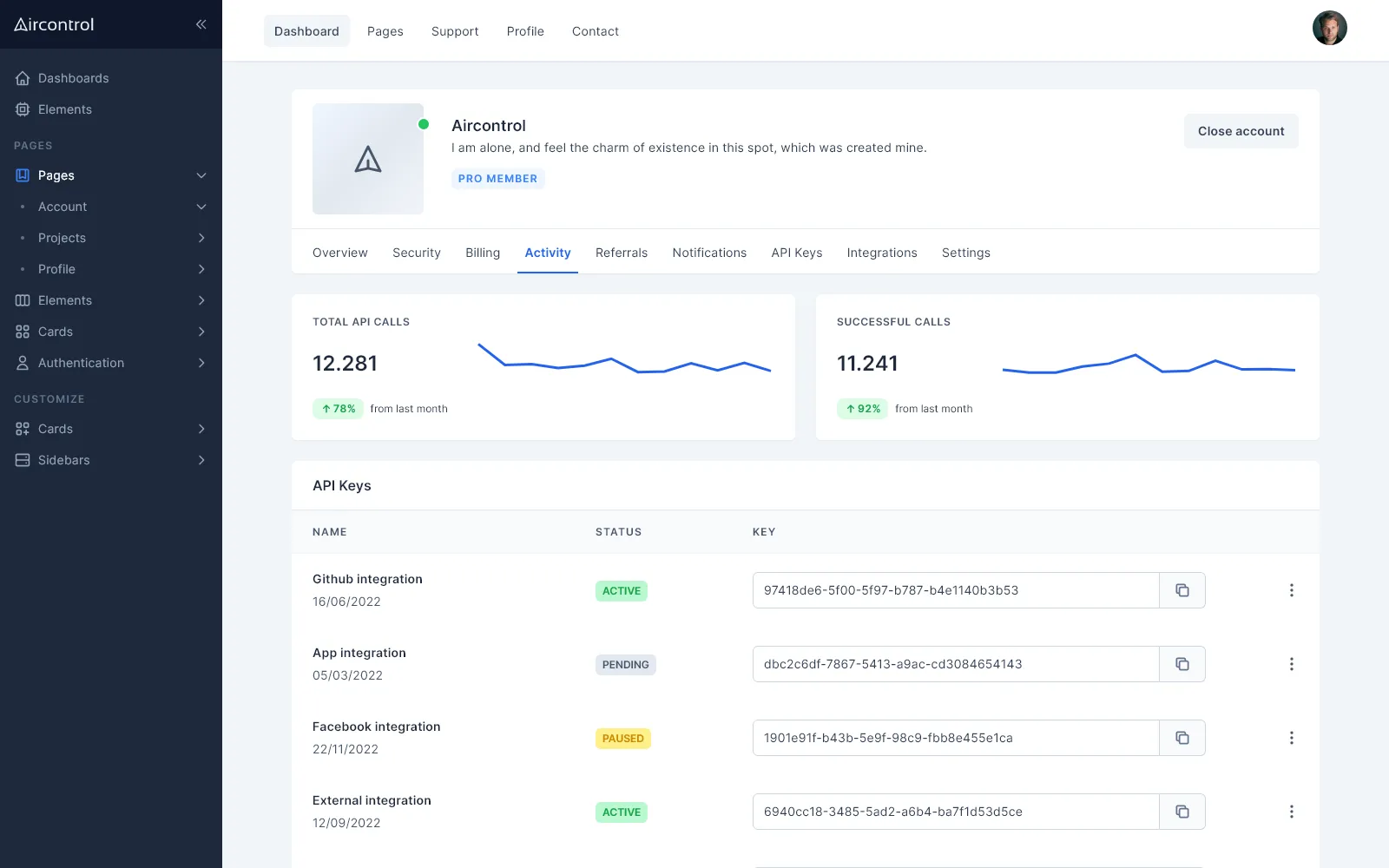 Account API