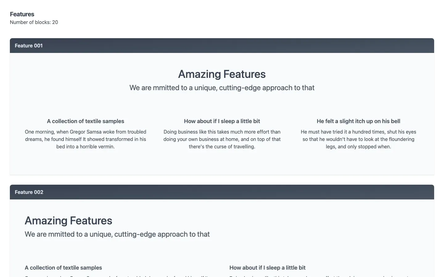 WindyBlocks: Features