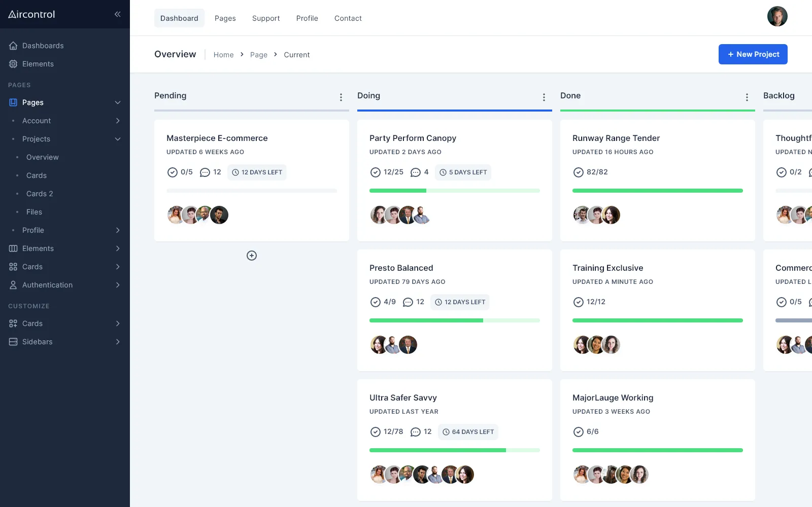 Kanban board