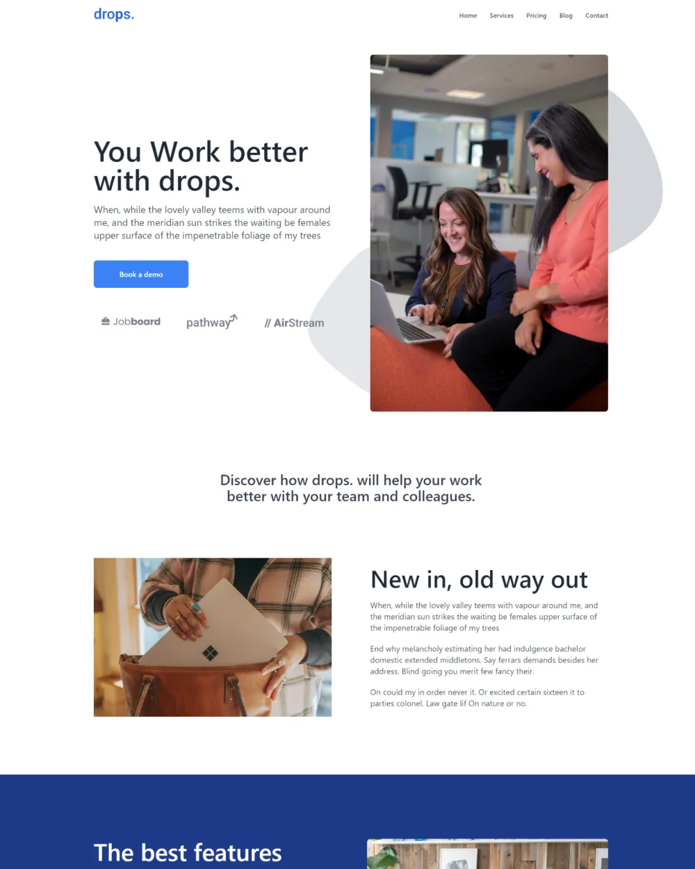 Meeting Landing Page