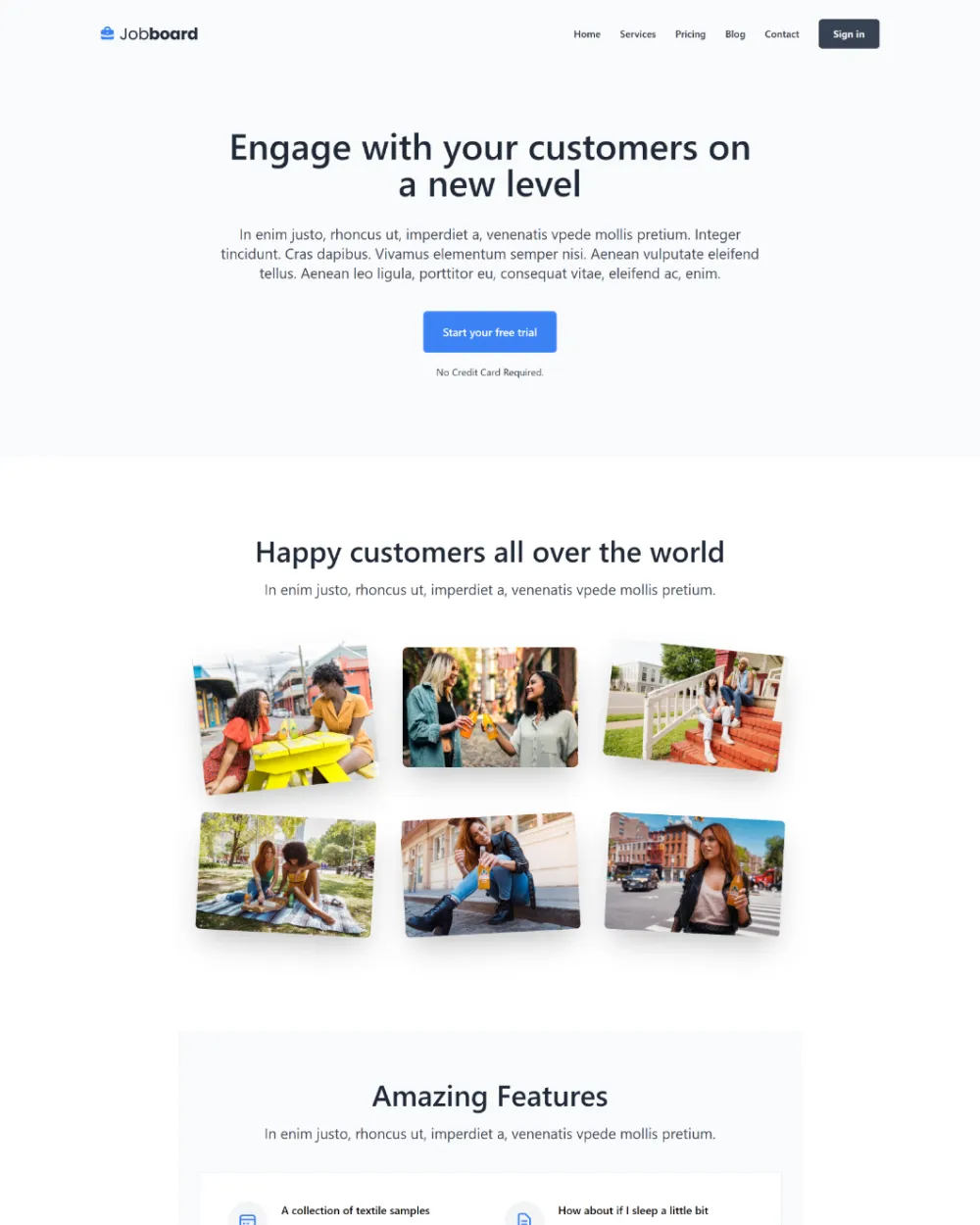 Tech Landing Page preview