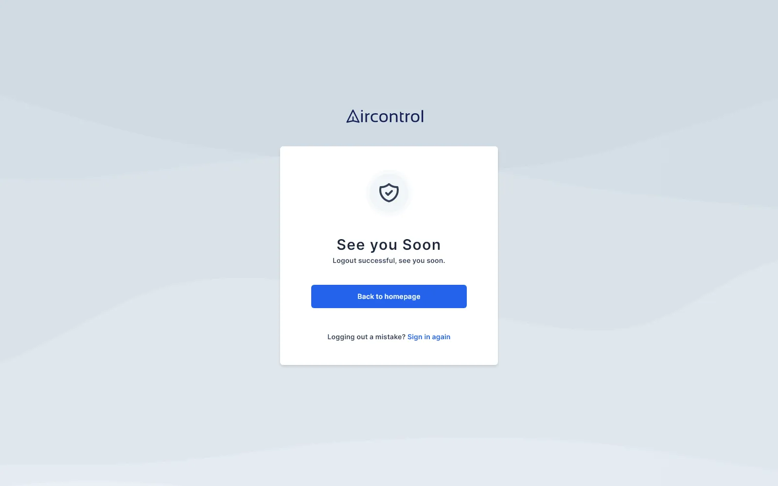 Message logout