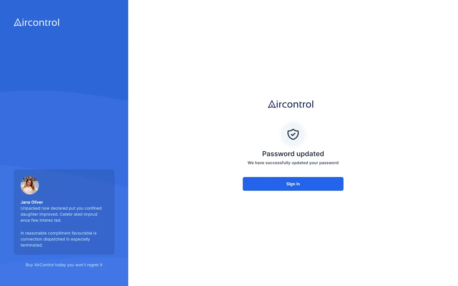 Message password sidebar