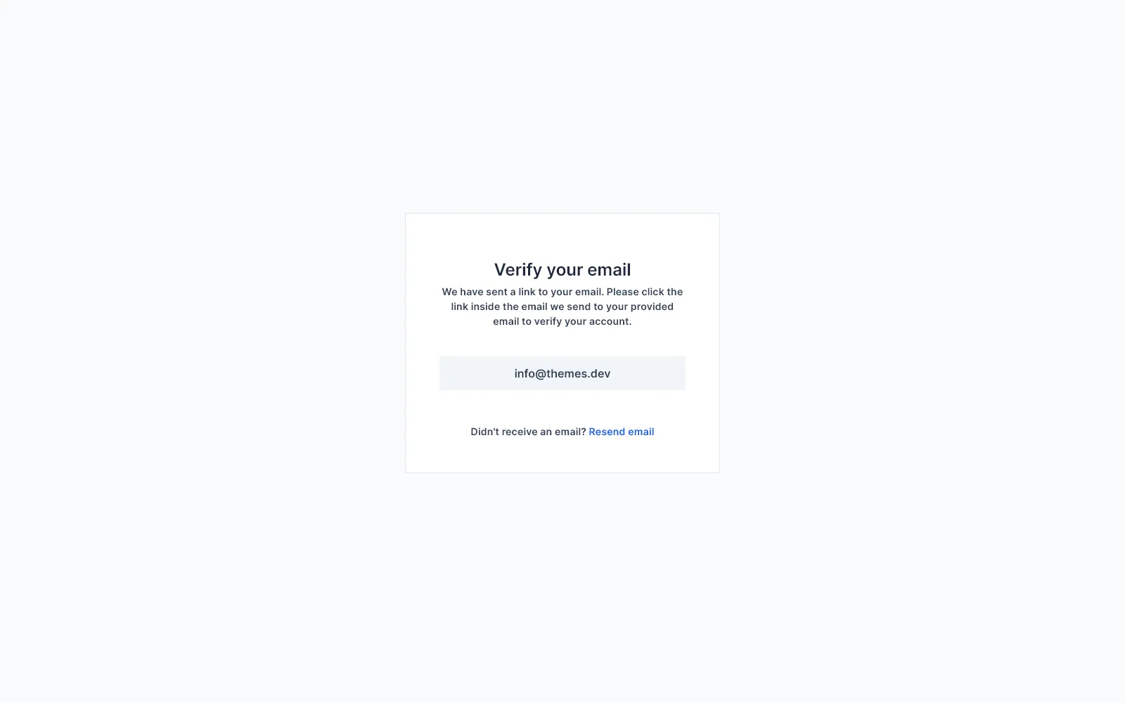 Message verify simple