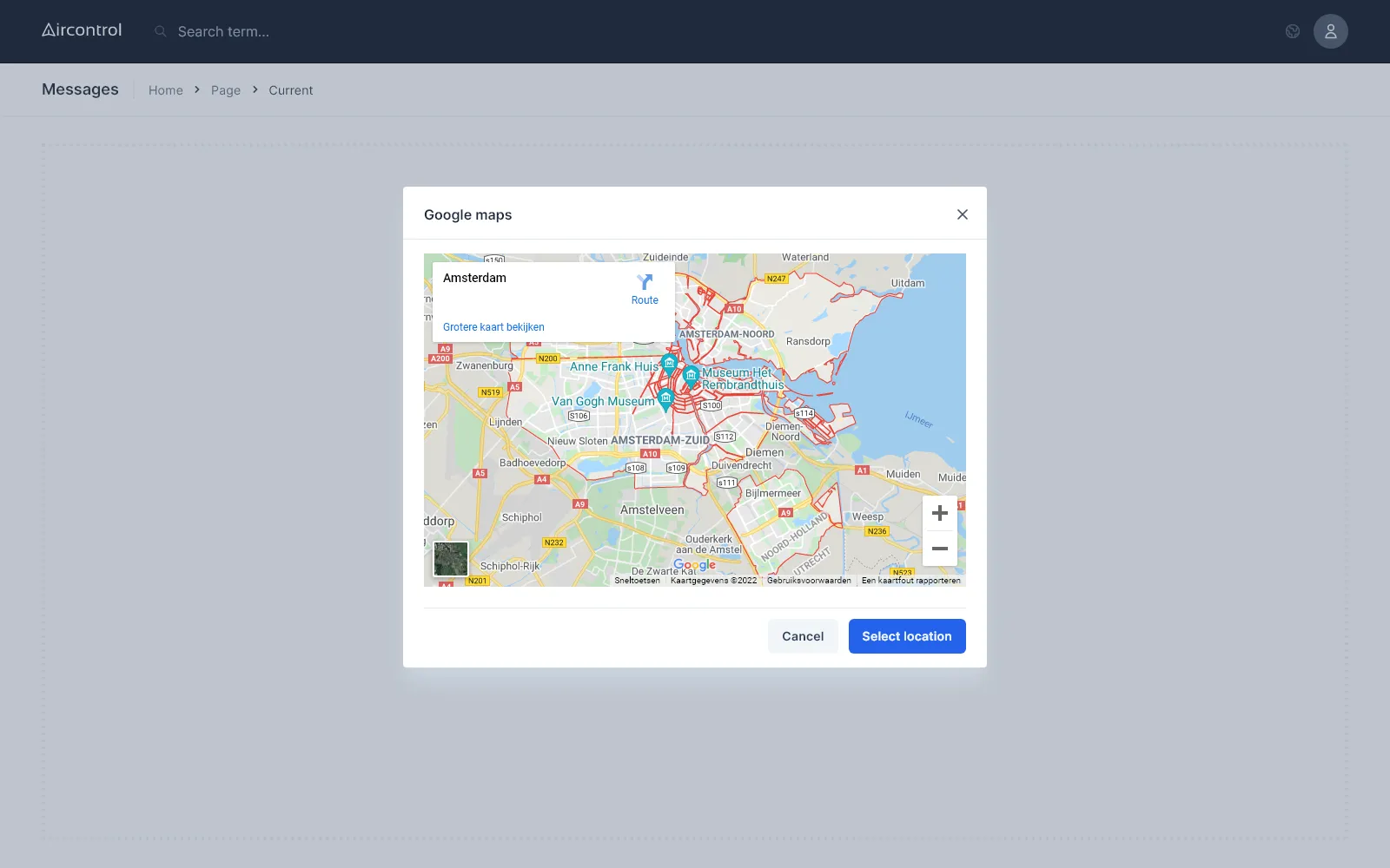 Modal map