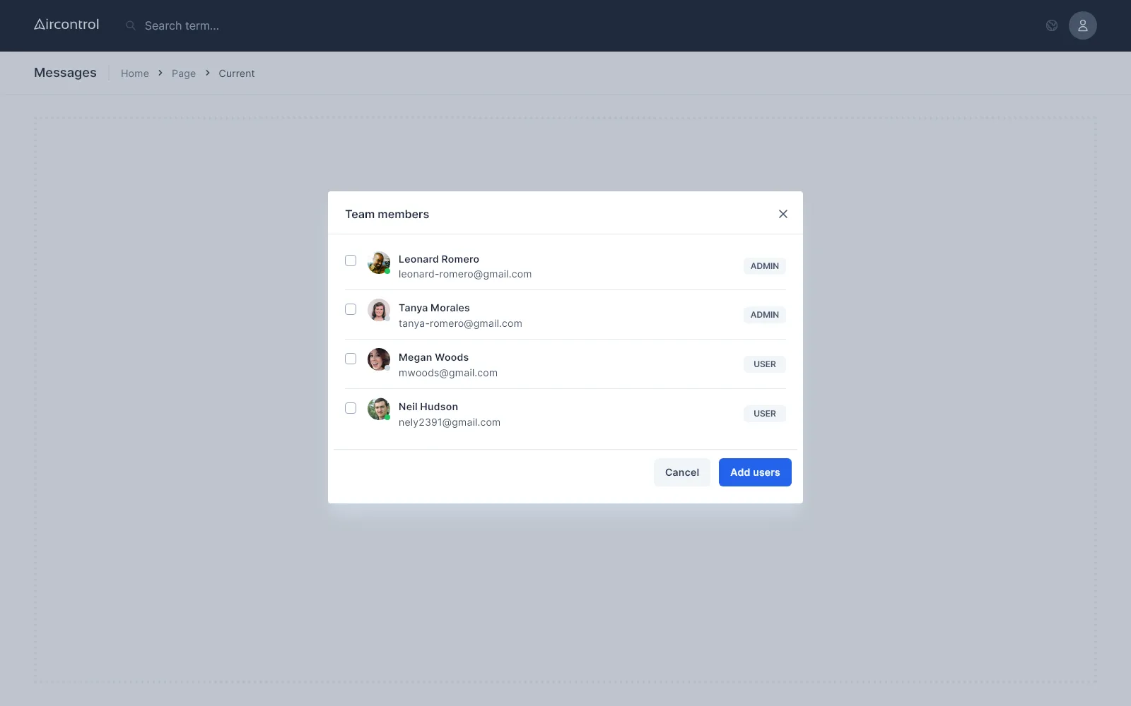 Modal team