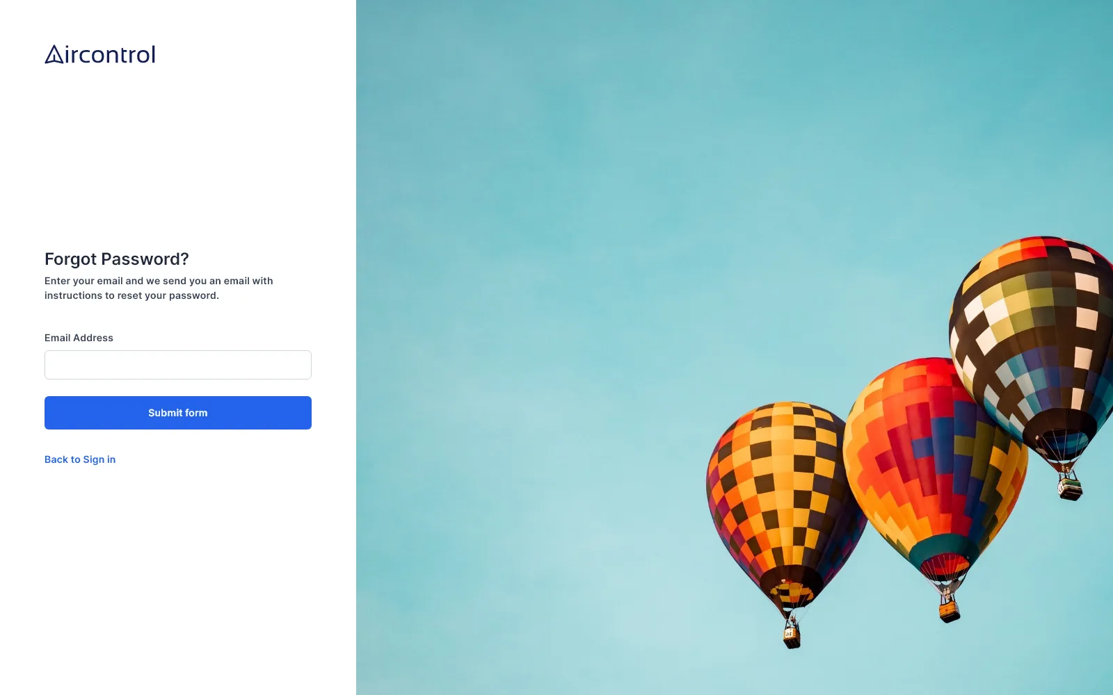 Password forgot cover alternative