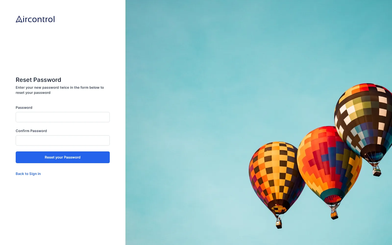 Password reset cover alternative