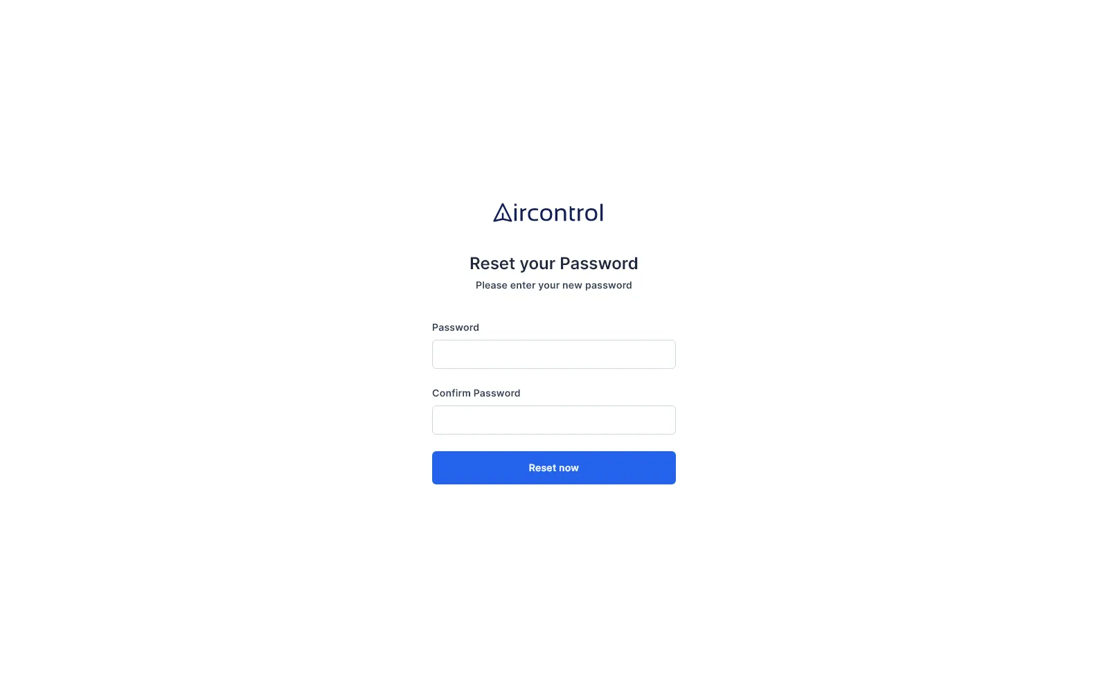 Password reset plain
