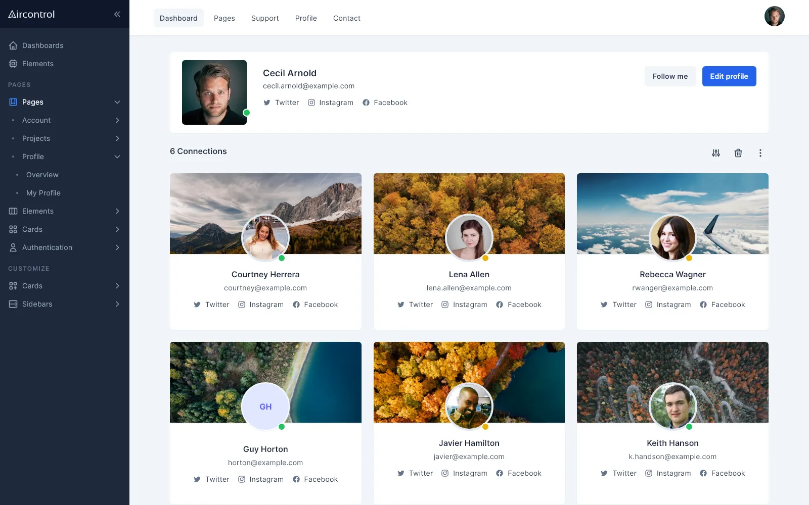 Profile connections alternative