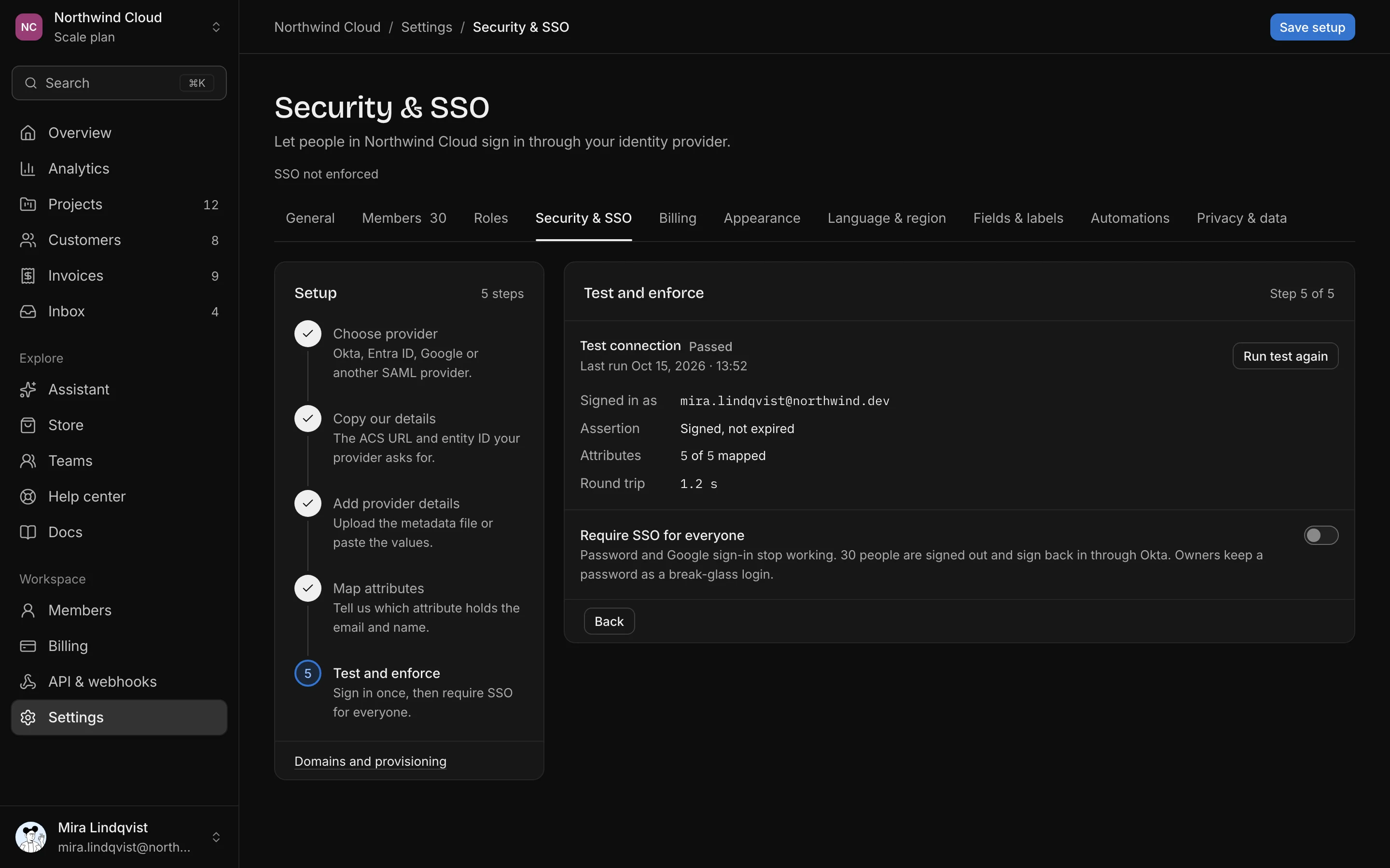 Single sign-on, dark mode