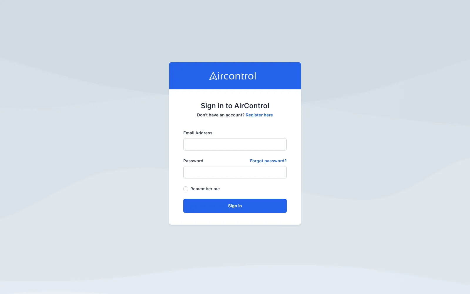 Sign in with header