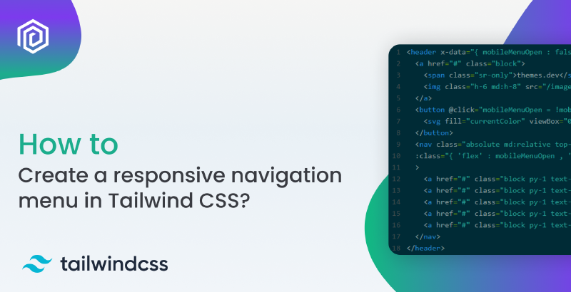 How to create a responsive navigation menu in Tailwind CSS?