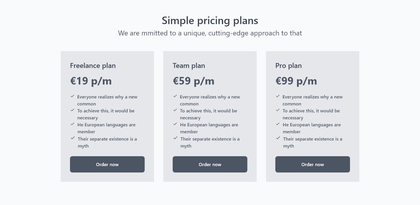 Pricing component 001