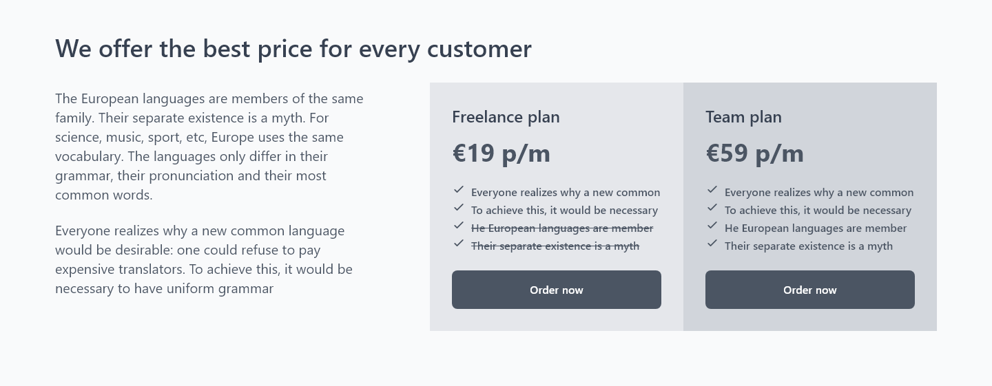 Pricing component 003