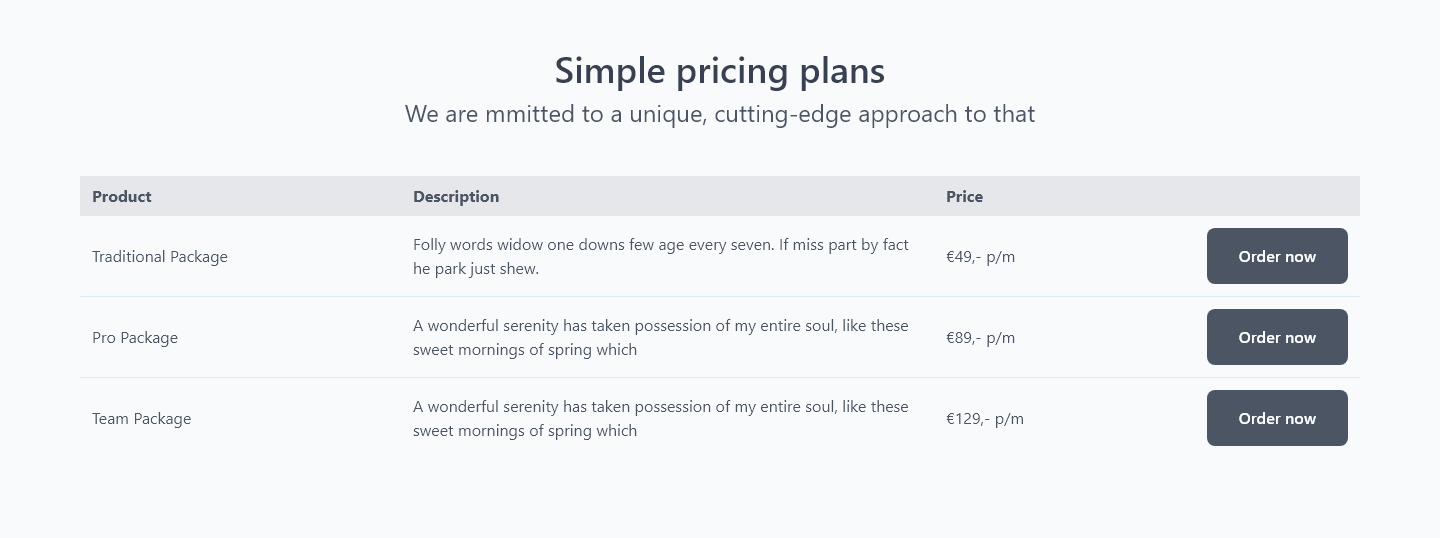 Pricing component 004