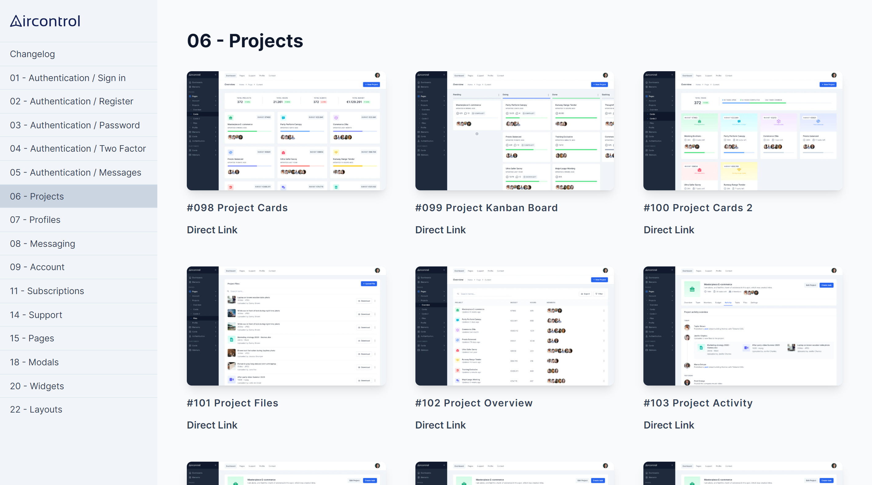 AirControl file structure