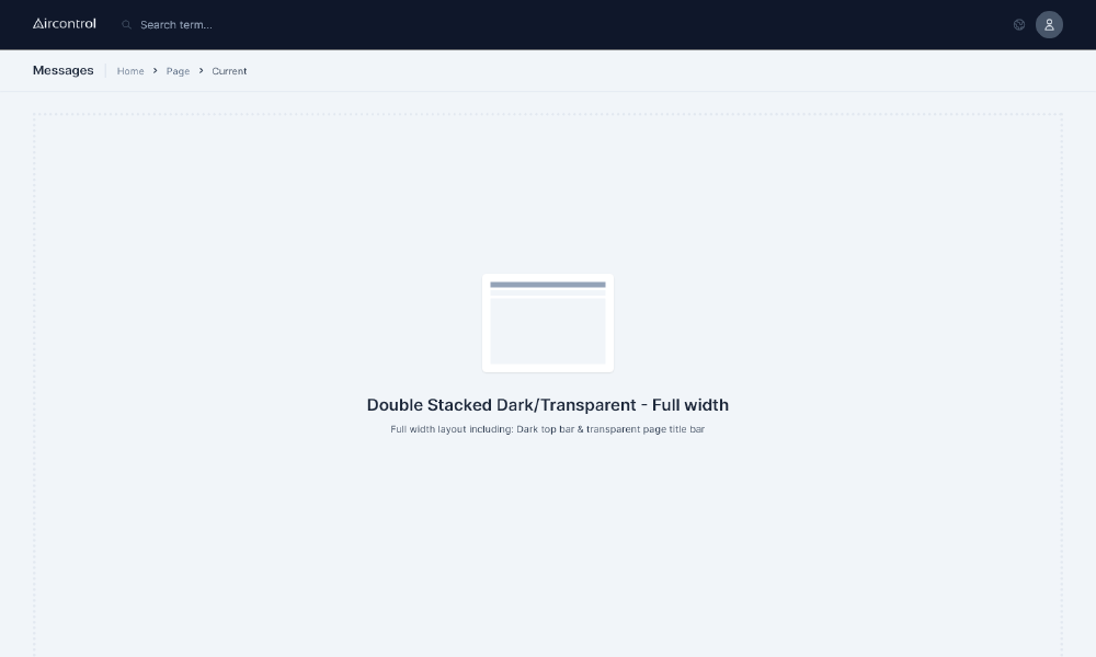 # Double Stacked Transparent - Full width