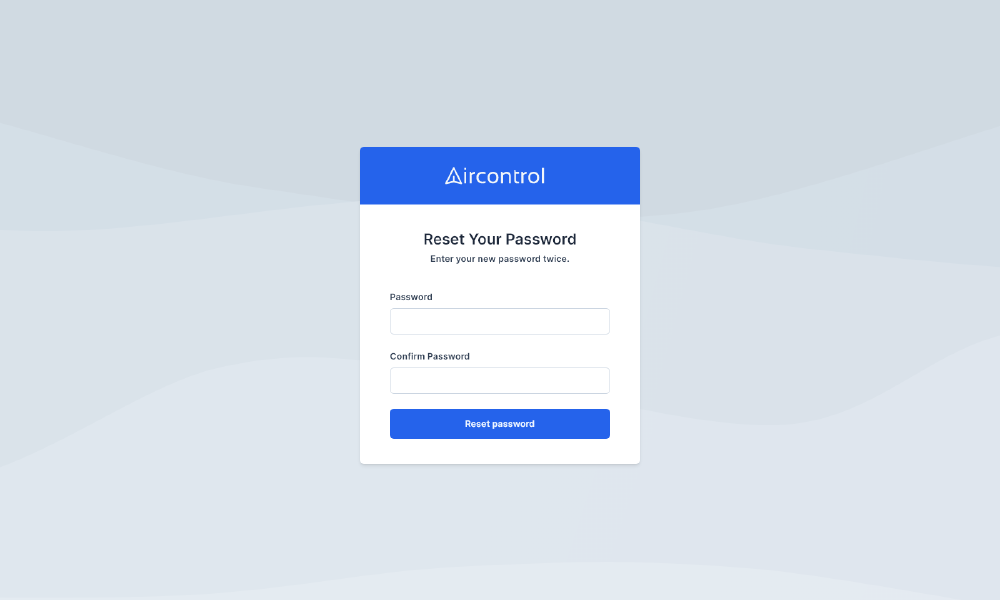 Password Reset - Header