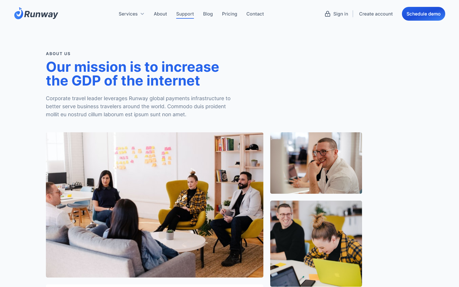 SaaS website template for Tailwind CSS - Runway by themes.dev SaaS website template for Tailwind CSS - Runway by themes.dev