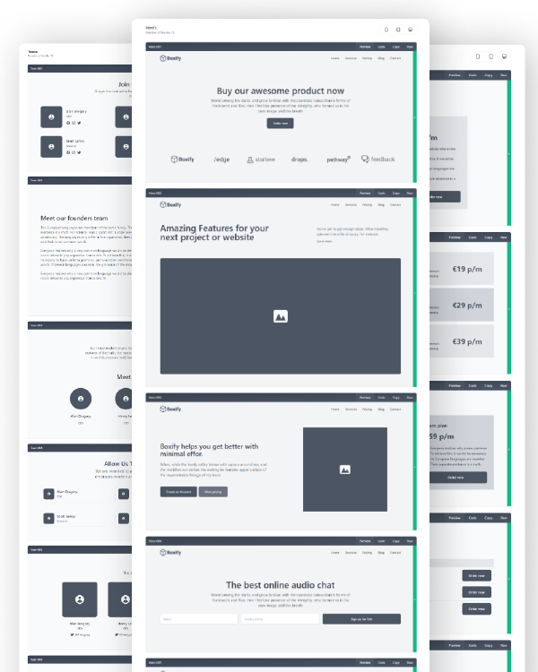 WindyBlocks - Tailwind CSS prototyping kit